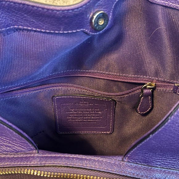 Coach Purple Bag - Picture 6 of 6